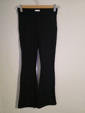 Sunday Best (Sun-deh) High Rise Flare Pants Black Size 2XS